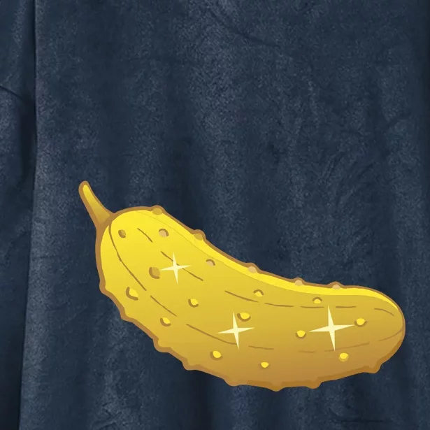 Golden Pickle Pickleball Award Hooded Wearable Blanket