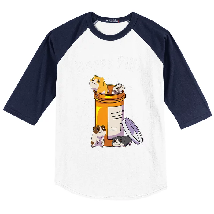 Guinea Pigs Pills Anime Cute Gift Baseball Sleeve Shirt