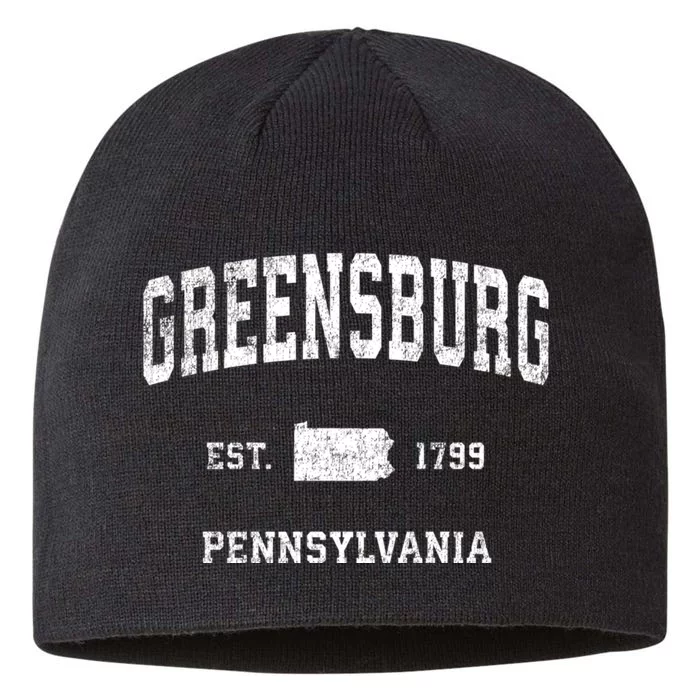 Greensburg Pennsylvania Pa Vintage Sports 8 1/2in Sustainable Knit Beanie