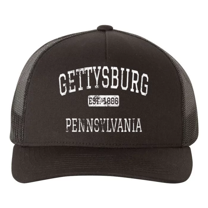 Gettysburg Pennsylvania Pa Vintage Yupoong Adult 5-Panel Trucker Hat