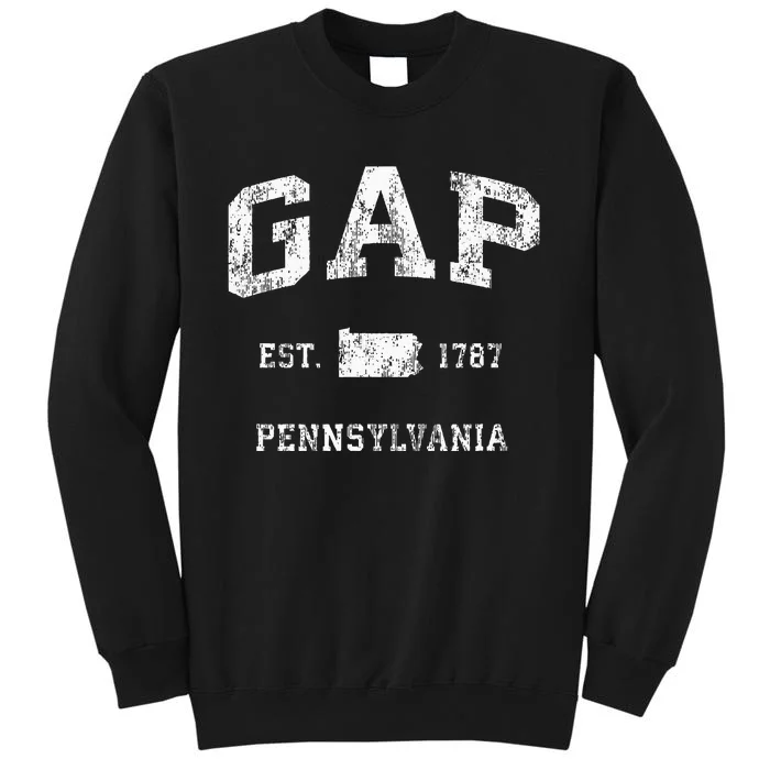 Gap Pennsylvania PA Vintage Athletic Sports Tall Sweatshirt