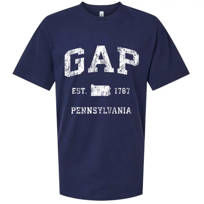 Gap Pennsylvania PA Vintage Athletic Sports Sueded Cloud Jersey T-Shirt