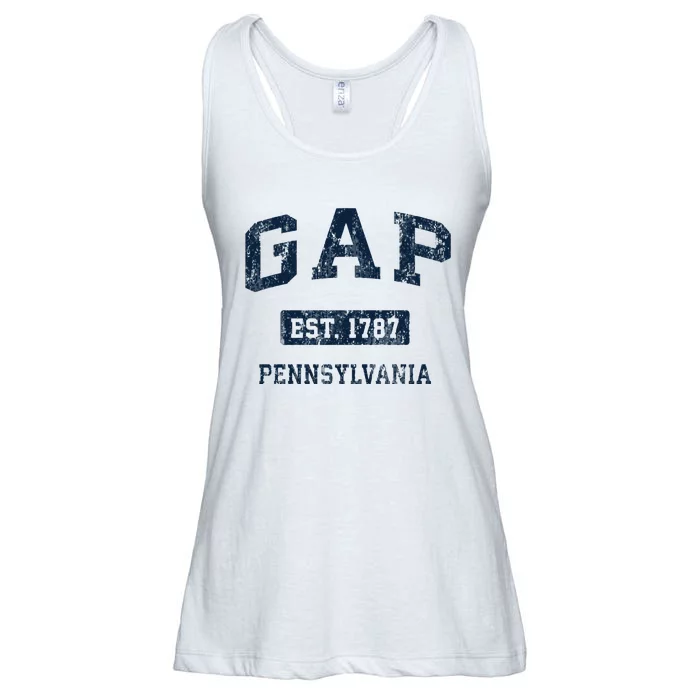 Gap Pennsylvania PA Vintage Athletic Sports Design Ladies Essential Flowy Tank