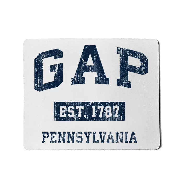 Gap Pennsylvania PA Vintage Athletic Sports Design Mousepad