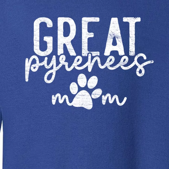 Great Pyrenees Paw Mom Gift Toddler Sweatshirt