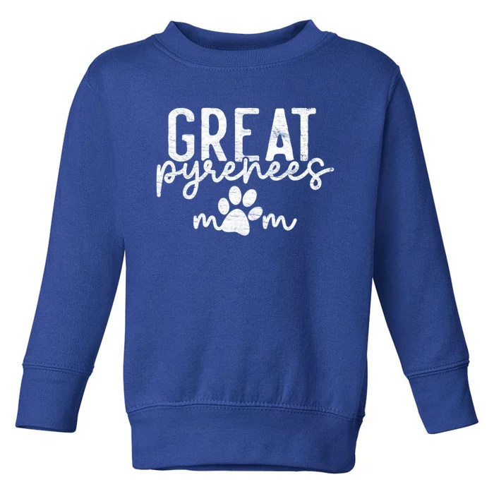 Great Pyrenees Paw Mom Gift Toddler Sweatshirt