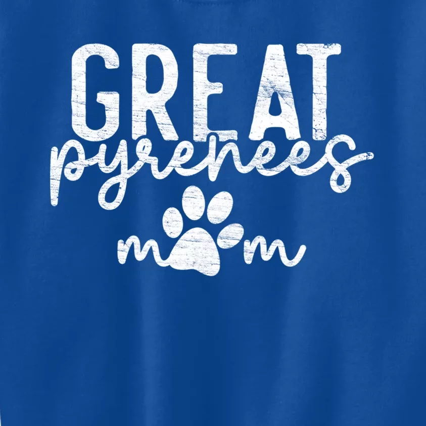 Great Pyrenees Paw Mom Gift Kids Sweatshirt