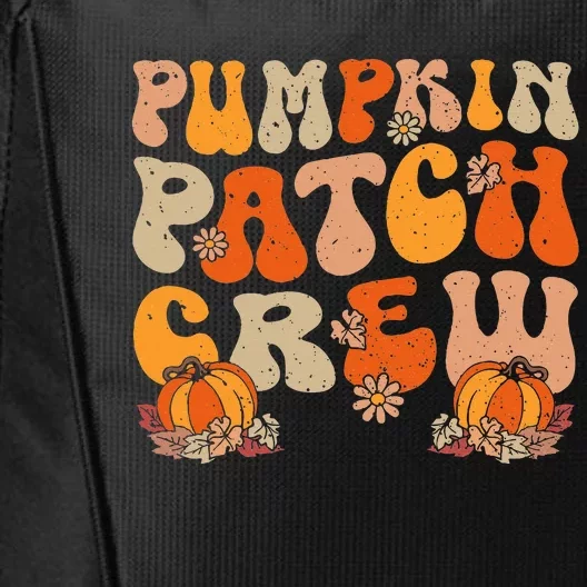 Groovy Pumpkin Patch Crew Thanksgiving Fall Autumn City Backpack