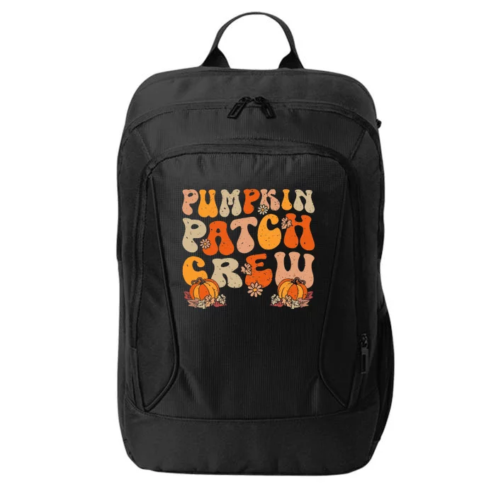 Groovy Pumpkin Patch Crew Thanksgiving Fall Autumn City Backpack