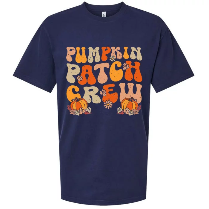 Groovy Pumpkin Patch Crew Thanksgiving Fall Autumn Sueded Cloud Jersey T-Shirt