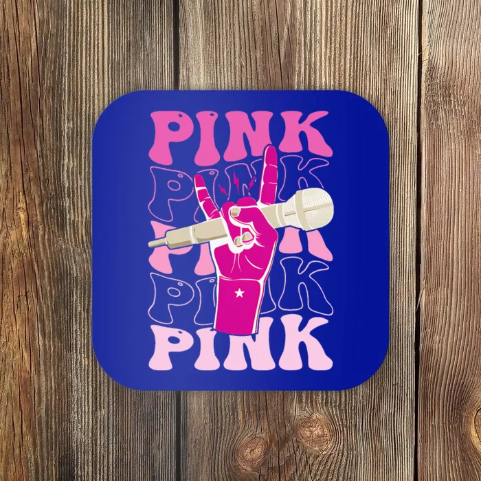 Groovy P.I.N.K Personalized Name P.I.N.K Coaster