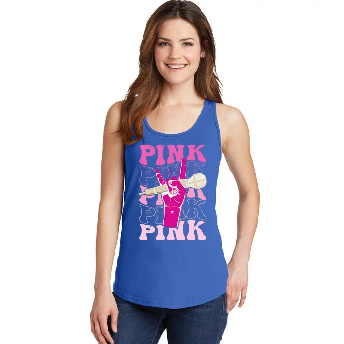 Groovy P.I.N.K Personalized Name P.I.N.K Ladies Essential Tank