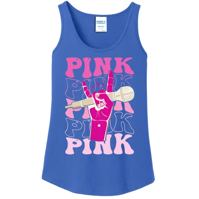 Groovy P.I.N.K Personalized Name P.I.N.K Ladies Essential Tank