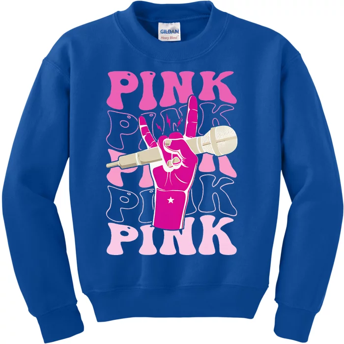 Groovy P.I.N.K Personalized Name P.I.N.K Kids Sweatshirt