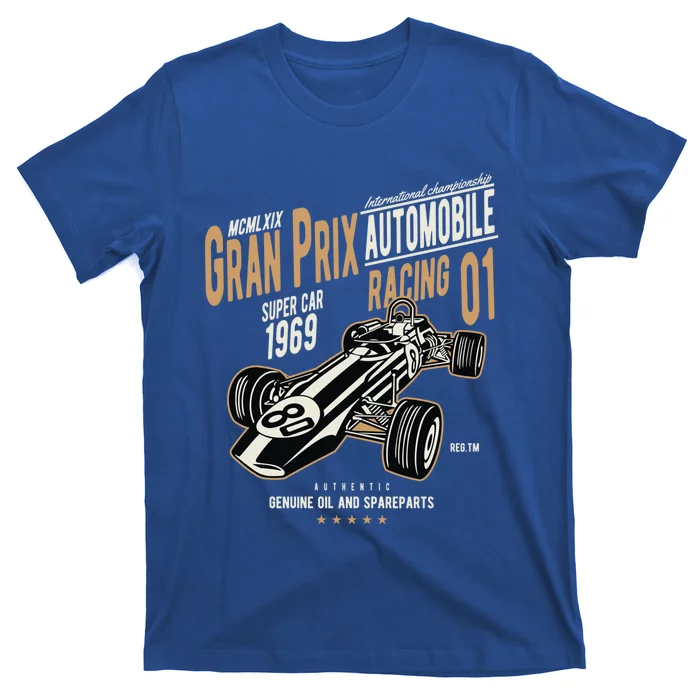 Grand Prix Racing 1969 Vintage Car Racing Fan Gift T-Shirt