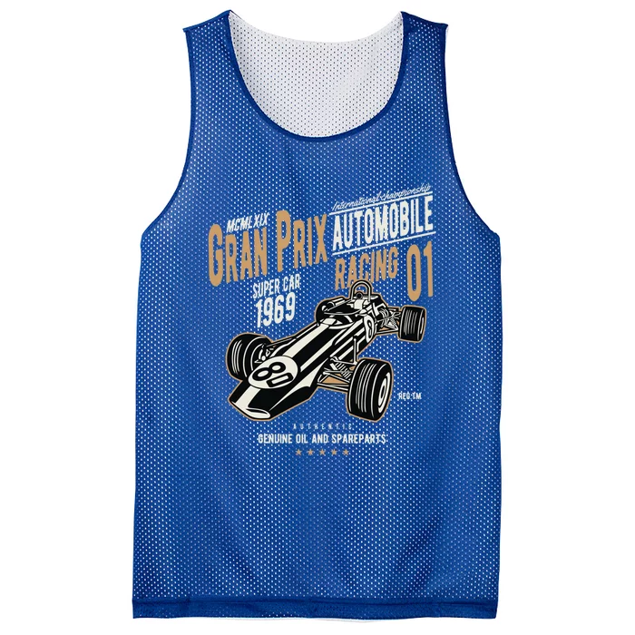 Grand Prix Racing 1969 Vintage Car Racing Fan Gift Mesh Reversible Basketball Jersey Tank