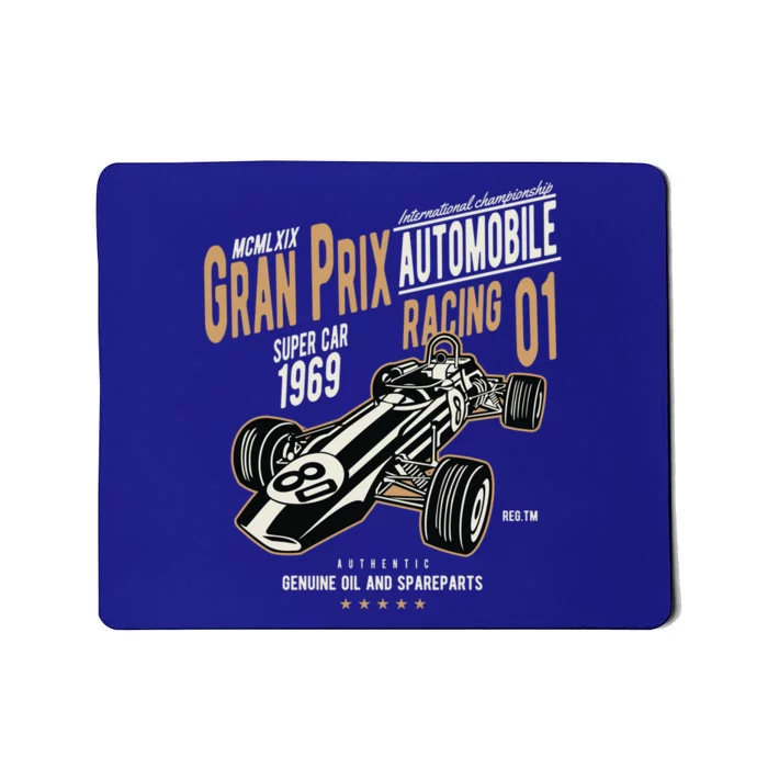 Grand Prix Racing 1969 Vintage Car Racing Fan Gift Mousepad