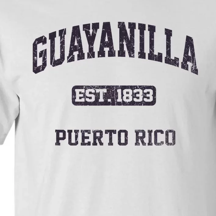 Guayanilla Puerto Rico Vintage Boricua Flag Athletic Style Tall T-Shirt