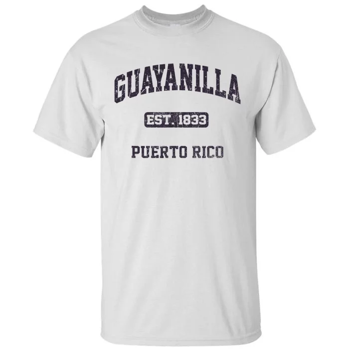 Guayanilla Puerto Rico Vintage Boricua Flag Athletic Style Tall T-Shirt