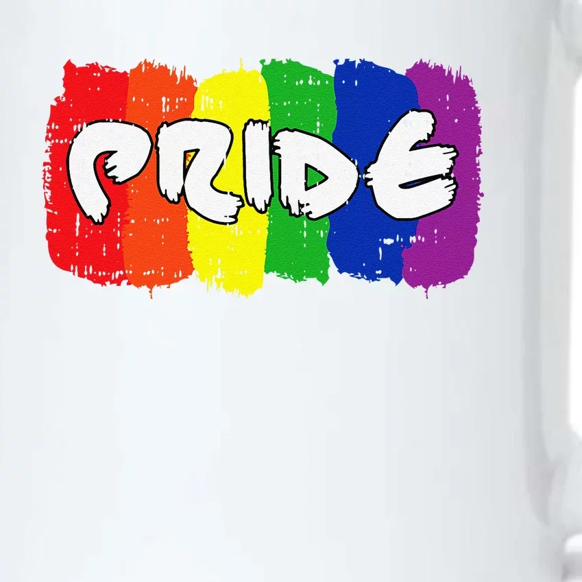 Gay Pride Rainbow Flag Proud Pro LGBTQ P Cool LGBT Ally Gift Black Color Changing Mug