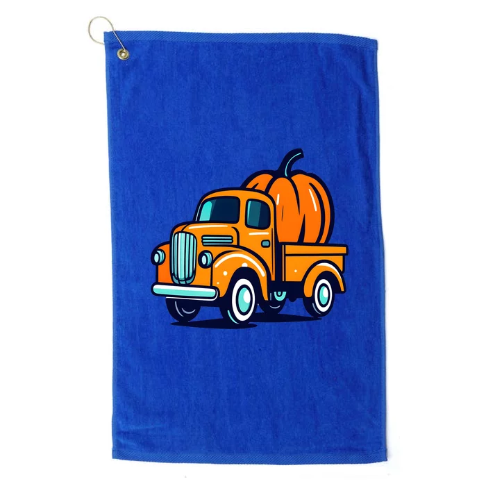 Ghost Pumpkin Riding Monster Truck Lazy Halloween Costu Gift Platinum Collection Golf Towel