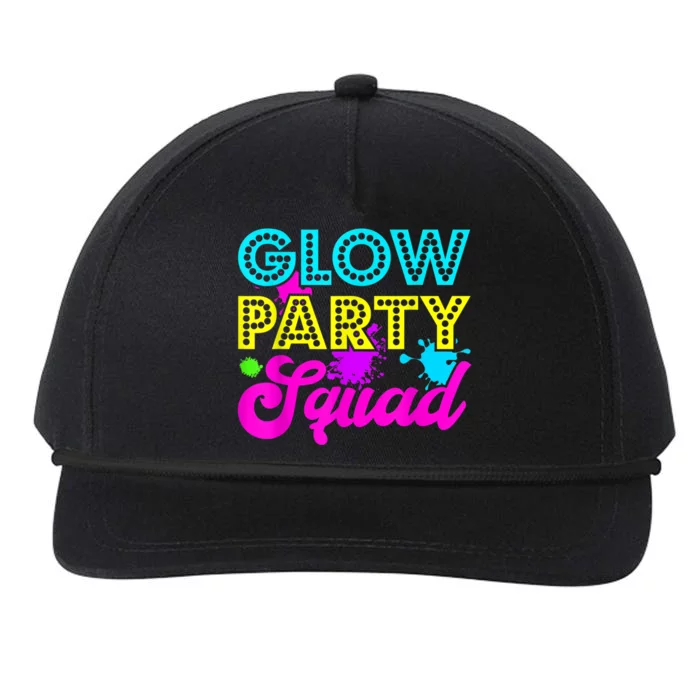 Glow Party Squad Halloween Costume Party Colorful Snapback Five-Panel Rope Hat