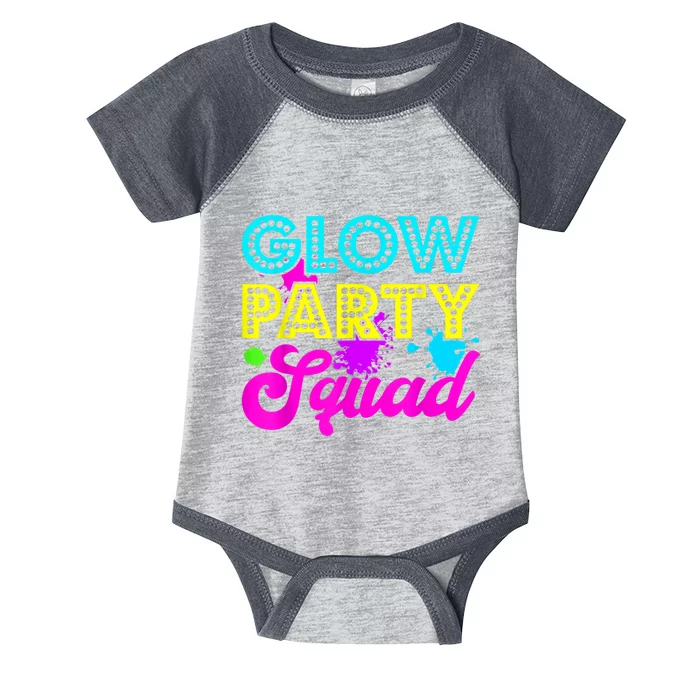 Glow Party Squad Halloween Costume Party Colorful Infant Baby Jersey Bodysuit