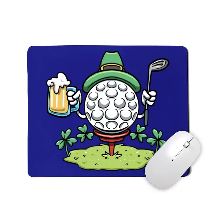 Golf Player Shamrock Golf St Patricks Day Golf Ball Gift Mousepad