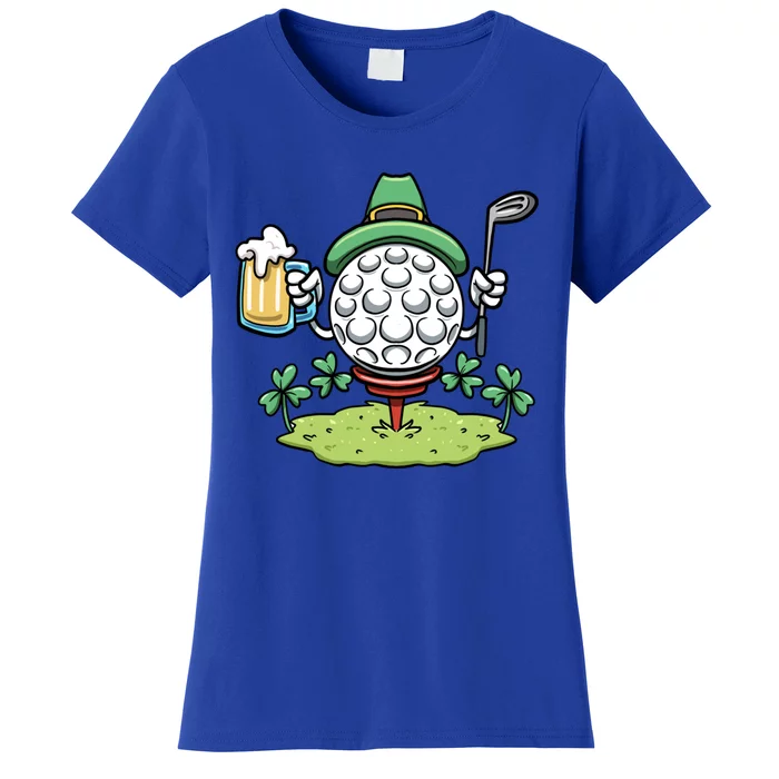 Golf Player Shamrock Golf St Patricks Day Golf Ball Gift Women's T-Shirt