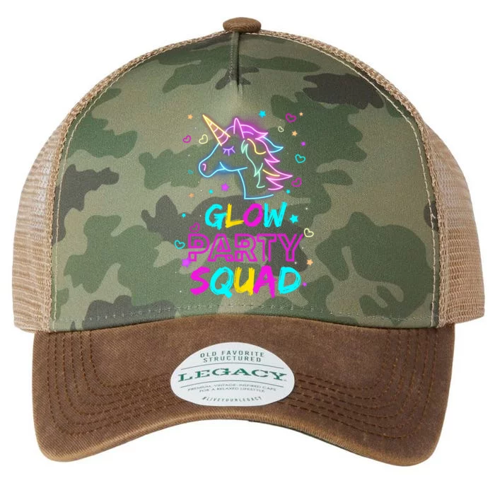 Glow Party Squad Unicorn 80s Retro Costume Birthday Squad Legacy Tie Dye Trucker Hat