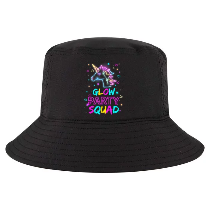 Glow Party Squad Unicorn 80s Retro Costume Birthday Squad Cool Comfort Performance Bucket Hat