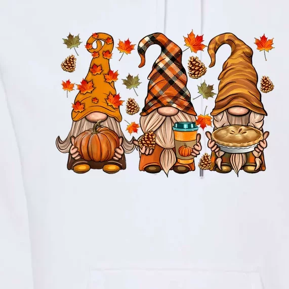 Gnomes Pumpkin Spice Coffee Latte Fall Autumn Thanksgiving Premium Hoodie