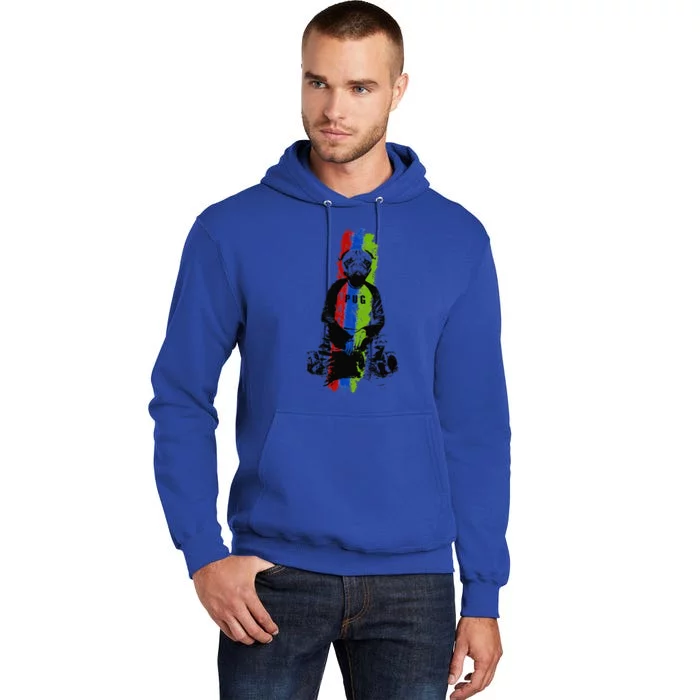 Good Pug Sitting Art Tall Hoodie