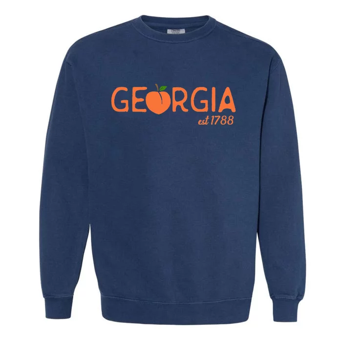 Georgia Peach State est. 1788 Garment-Dyed Sweatshirt