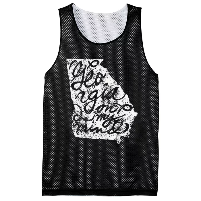 Georgia Peach State Georgia On My Mind Atlanta Mesh Reversible Basketball Jersey Tank