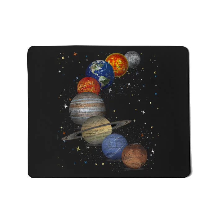 Galaxy Planets Sun Universe Outer Space Science Mousepad