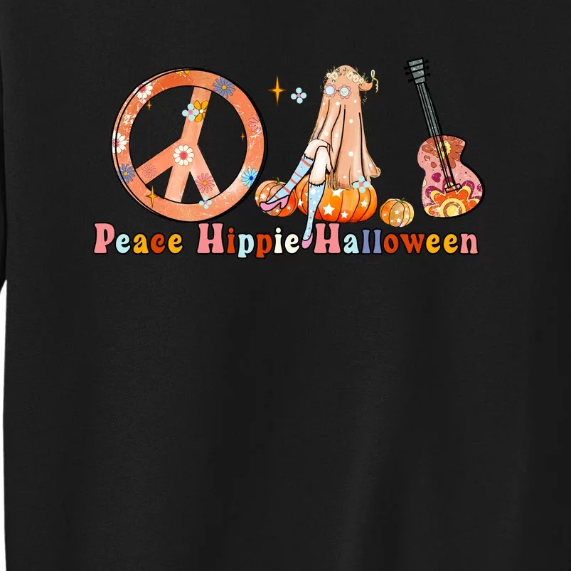 Groovy PEACE SIGN LOVE 60s 70s Hippie Vibes Halloween Girls Gift Sweatshirt