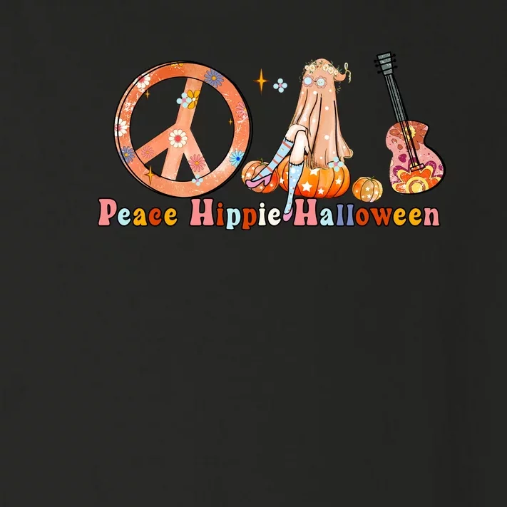 Groovy PEACE SIGN LOVE 60s 70s Hippie Vibes Halloween Girls Gift Toddler Long Sleeve Shirt