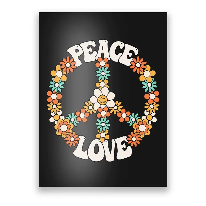 Groovy Peace Sign Love Costume for 60s 70s Theme Party Poster