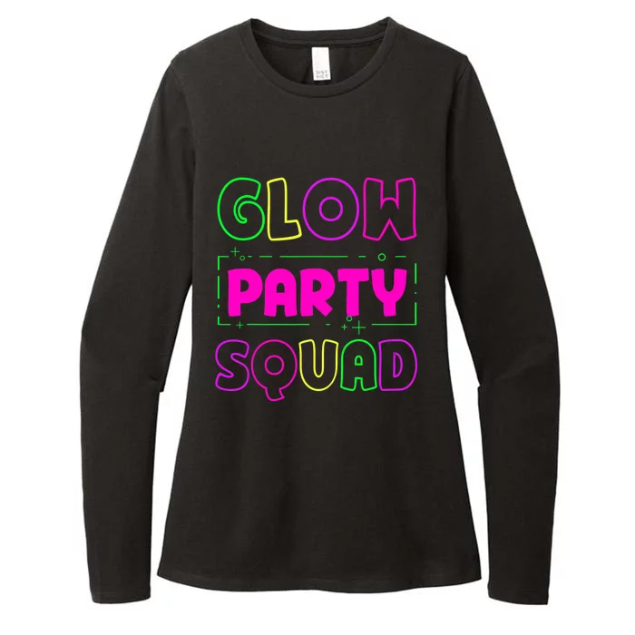 Glow Party Squad Neon Lights Party Lover Womens CVC Long Sleeve Shirt