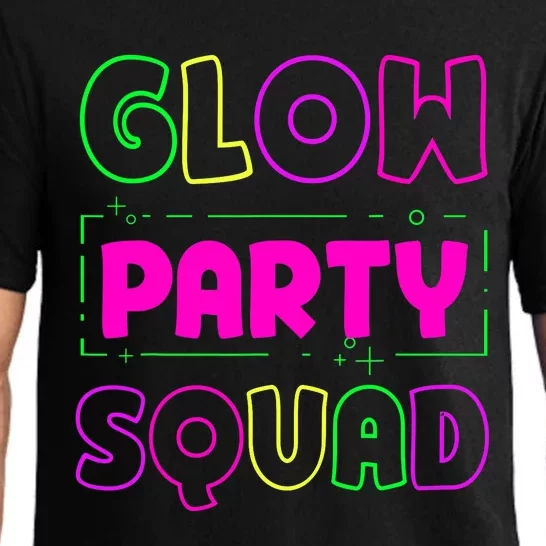 Glow Party Squad Neon Lights Party Lover Pajama Set