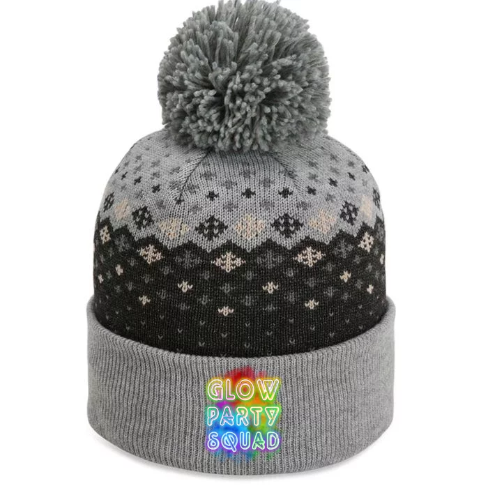 Glow Party Squad The Baniff Cuffed Pom Beanie