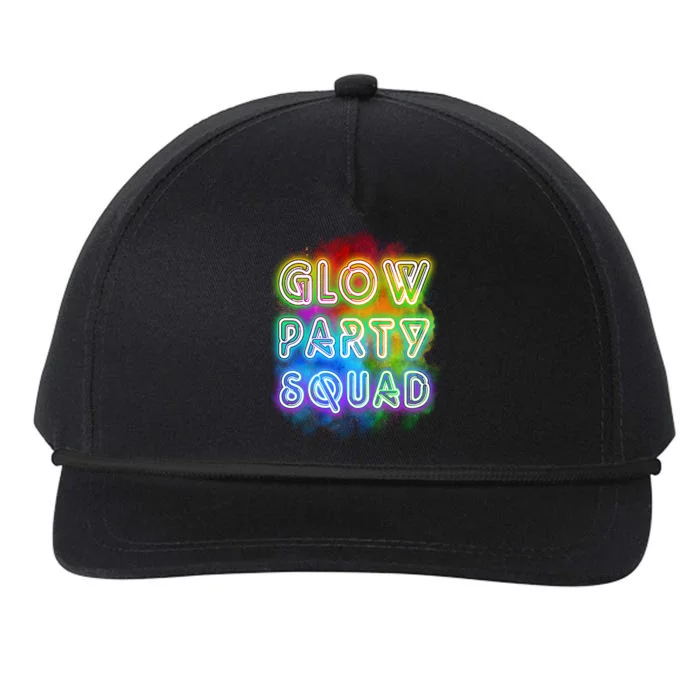 Glow Party Squad Snapback Five-Panel Rope Hat