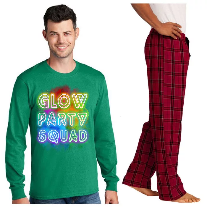 Glow Party Squad Long Sleeve Pajama Set