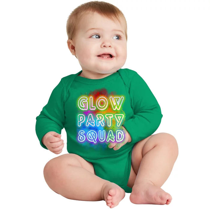 Glow Party Squad Baby Long Sleeve Bodysuit