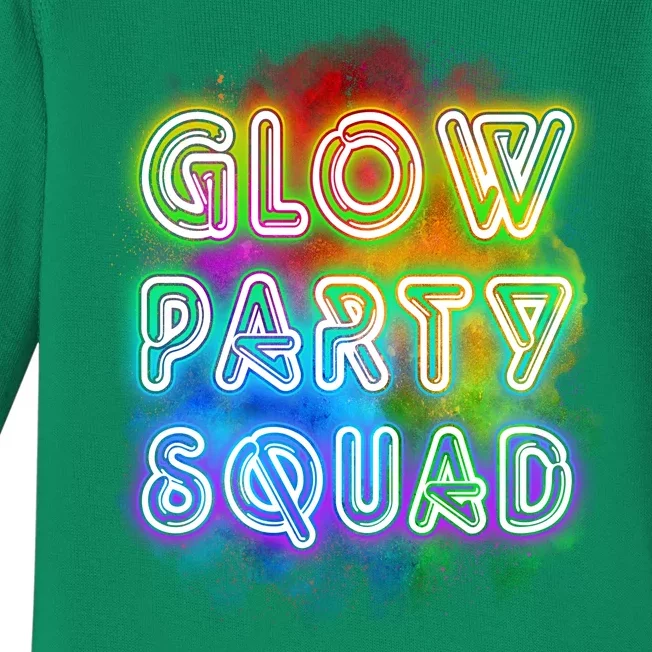 Glow Party Squad Baby Long Sleeve Bodysuit