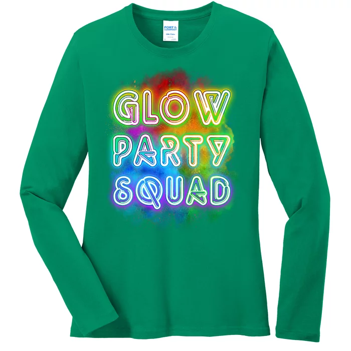 Glow Party Squad Ladies Long Sleeve Shirt