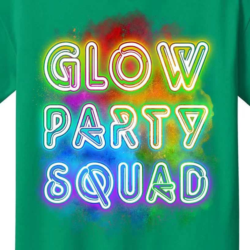 Glow Party Squad Kids T-Shirt