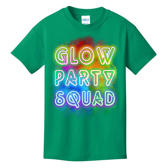 Glow Party Squad Kids T-Shirt