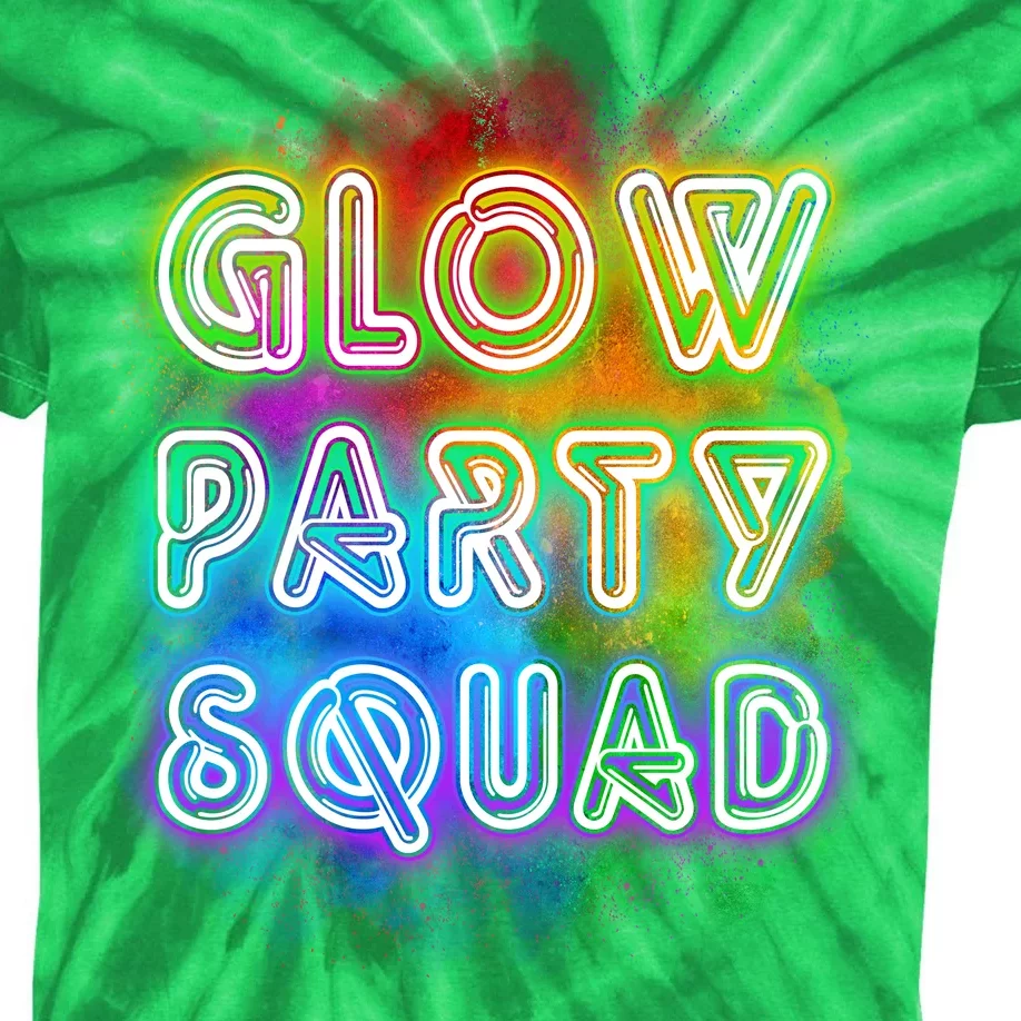 Glow Party Squad Kids Tie-Dye T-Shirt